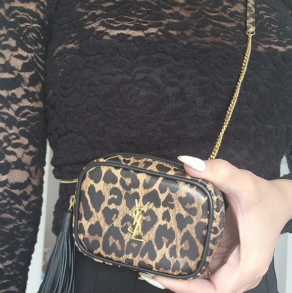 Authentic YSL Logo Lou Micro Crossbody Bag - Picture 7 of 12